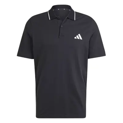 adidas PIQUE POLO Férfi póló gallérral, fekete, méret