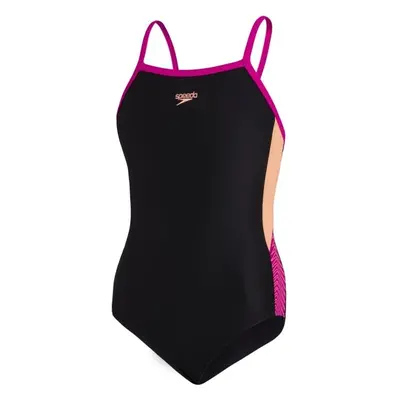 Speedo DIVE THINSTRAP MUSCLEBACK Lány fürdőruha, fekete, méret