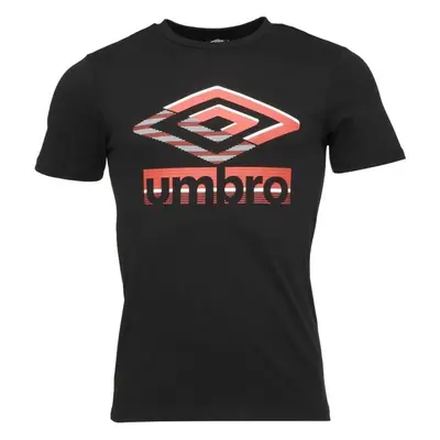 Umbro GLITCH GRAPHIC TEE Férfi póló, fekete, méret