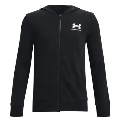 Under Armour RIVAL TERRY FZ HOODIE Junior pulóver, fekete, méret