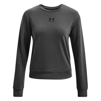 Under Armour RIVAL TERRY CREW Női pulóver, sötétszürke, méret