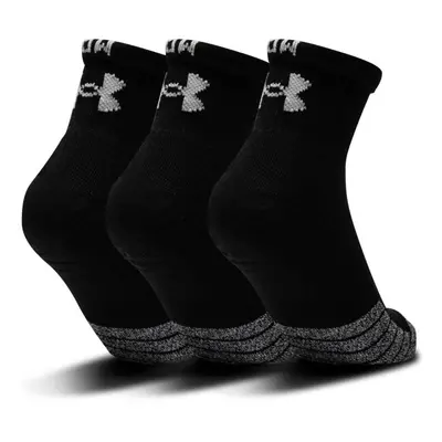 Under Armour HEATGEAR QUARTER 3PK Uniszex zokni, fekete, méret