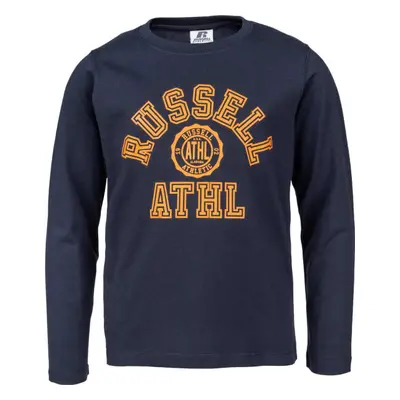 Russell Athletic L/S CREWNECK TEE SHIRT Gyerek felső, sötétkék, méret