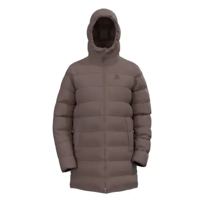 Odlo W ASCENTN-THERMIC HOODED JACKET INSULATED Női tollkabát, barna, méret