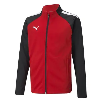 Puma TEAMLIGA TRAINING JACKET JR Fiú pulóver, piros, méret