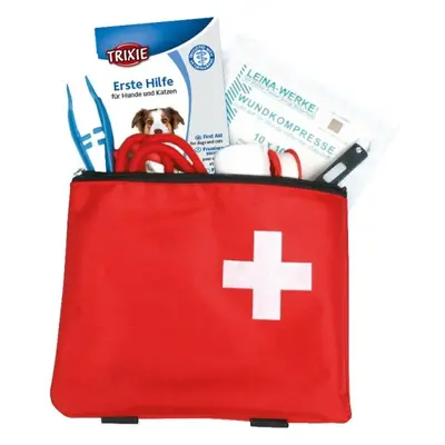 TRIXIE FIRST AID KIT FOR DOGS Elsősegélydoboz kutyáknak, piros, méret