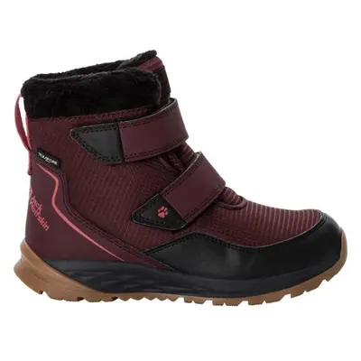 Jack Wolfskin POLAR WOLF TEXAPORE MID VC K Gyerek téli cipő, bordó, méret