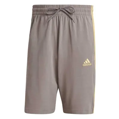 adidas ESSENTIALS SINGLE JERSEY 3-STRIPES SHORTS Férfi rövidnadrág, szürke, méret