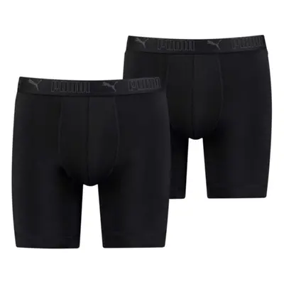 Puma MICROFIBER LONG BOXER 2P Férfi bokszeralsó, fekete, méret