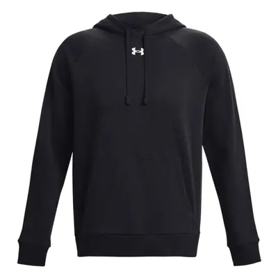 Under Armour RIVAL FLEECE HOODIE Férfi pulóver, fekete, méret