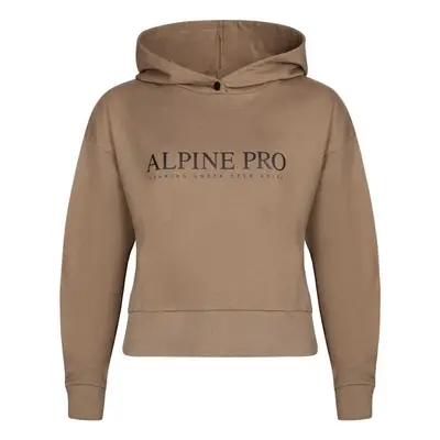 ALPINE PRO QEUDA Női pulóver, barna, méret