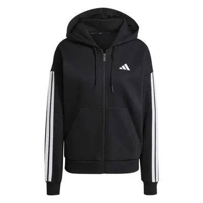 adidas ESSENTIALS 3-STRIPES HOODIE Női pulóver, fekete, méret