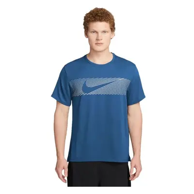 Nike MILER FLASH Férfi póló futáshoz, kék, méret