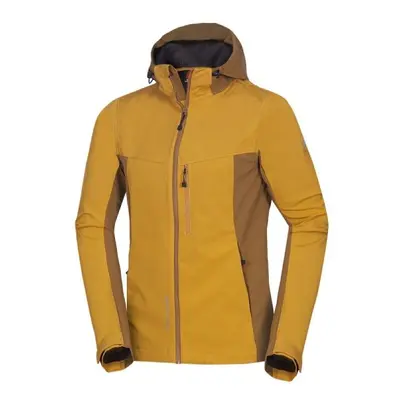 Northfinder BRENSSON Férfi softshell kabát, sárga, méret