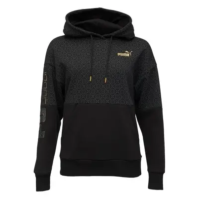 Puma POWER LOGO LOVE HOODIE Női pulóver, fekete, méret