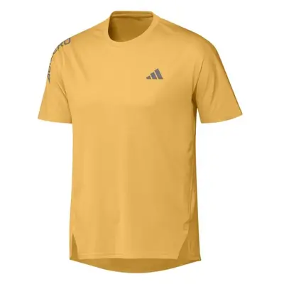 adidas ADIZERO TEE Férfi póló sportoláshoz, sárga, méret