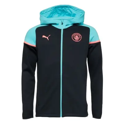 Puma MCFC CASUALS HOODED JACKET Férfi dzseki, fekete, méret