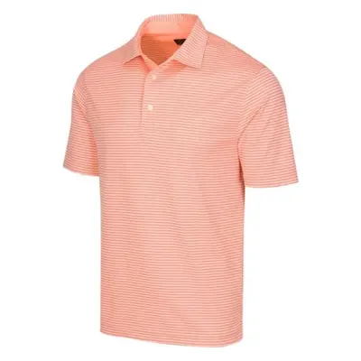 GREGNORMAN PROTEK ML75 STRIPE POLO Férfi golf galléros póló, lazac, méret