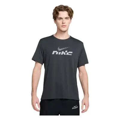 Nike MILER FLASH Férfi póló futáshoz, sötétszürke, méret