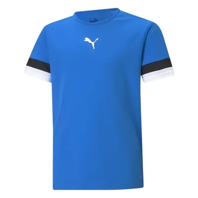 Puma TEAMRISE JERSEY JR Gyerek póló focihoz, kék, méret