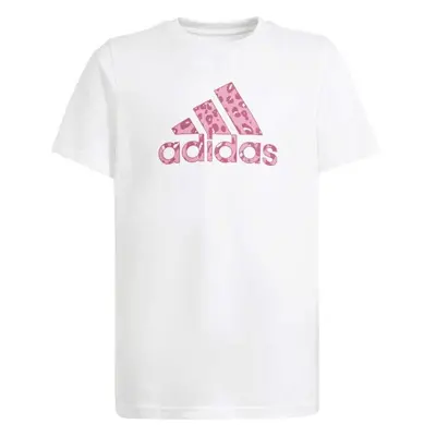 adidas ANIMAL TEE Lány póló, fehér, méret