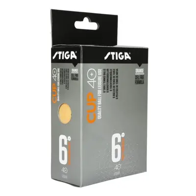 Stiga CUP ABS ORANGE 12-PACK Pingpong labda, narancssárga, méret