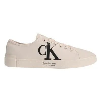 Calvin Klein VULC LOW OVERSIZED BRAND Rövid szárú férfi teniszcipő, bézs, méret