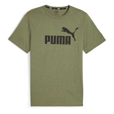 Puma ESSENTIALS HEATHER TEE Férfi póló sportoláshoz, khaki, méret