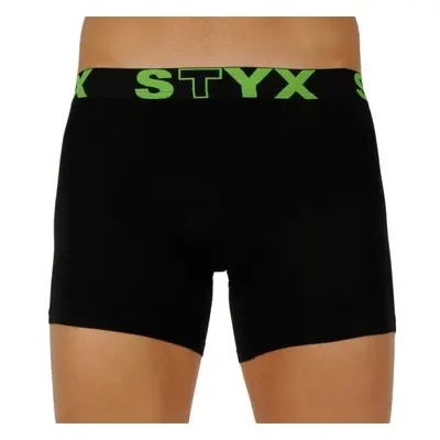 Styx MEN'S BOXERS LONG SPORTS RUBBER Férfi boxeralsó, fekete, méret