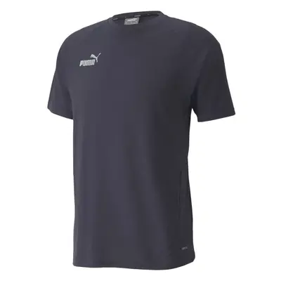 Puma TEAMFINAL CASUALS TEE Futballpóló, sötétkék, méret