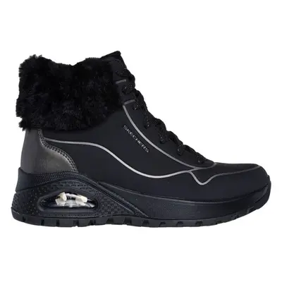 Skechers UNO RUGGED - FALL SHIMMER Női téli cipő, fekete, méret