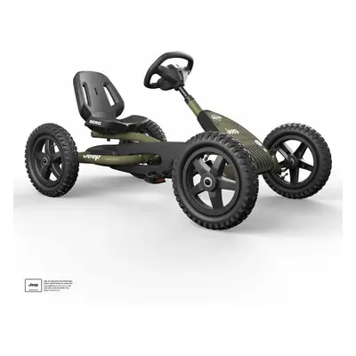 BERG BUDDY - JEEP JUNIOR PEDAL Pedálos gokart, khaki, méret