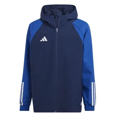 adidas TIRO23 C JACKET Fiú futball kabát, sötétkék, méret