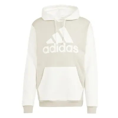 adidas ESSENTIALS FLEECE BIG LOGO HOODIE Férfi pulóver, bézs, méret