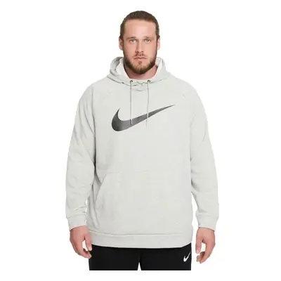 Nike DRY HOODIE PO SWOOSH Férfi pulóver edzéshez, szürke, méret