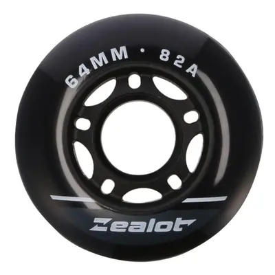 Zealot INLINE WHEELS PACK 64-82A Görkorcsolya kerekek, fekete, méret