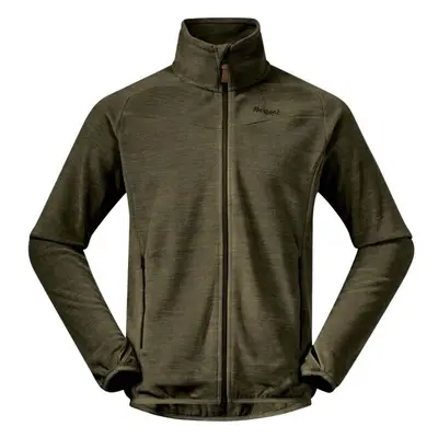 Bergans HAREID FLEECE Férfi fleece pulóver, khaki, méret