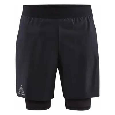 Craft PRO TRAIL 2IN1 SHORTS Férfi rövidnadrág futáshoz, fekete, méret