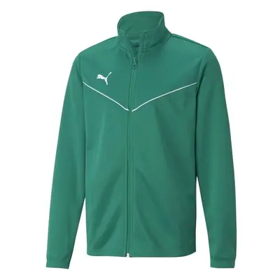 Puma TEAMRISE TRAINING POLY JACKET JR Fiú cipzáras felső, zöld, méret