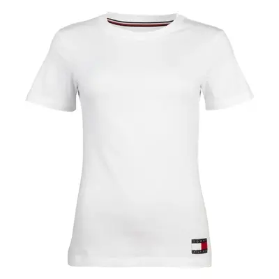 Tommy Hilfiger TOMMY LOUNGE-SHORT SLEEVE TEE Női póló, fehér, méret