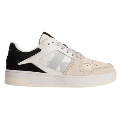 Calvin Klein BASKET CUPSOLE LACEUP MIX LTH WN Női teniszcipő, fehér, méret