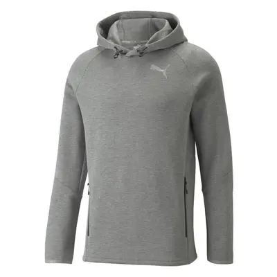 Puma EVOSTRIPE HOODIE Sportpulóver, szürke, méret