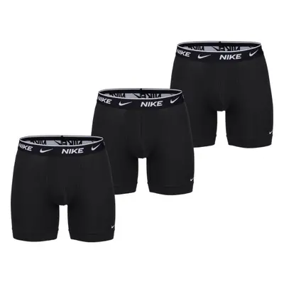 Nike E-DAY COTTON STRETCH BOXER BRIEF LONG 3PK Férfi boxeralsó, fekete, méret