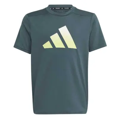 adidas TI TEE Fiú póló edzéshez, sötétszürke, méret