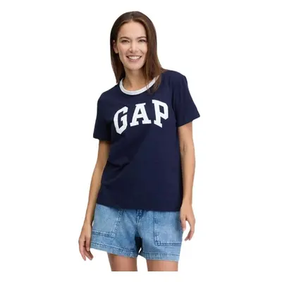 GAP LOGO SLUB Női póló, sötétkék, méret