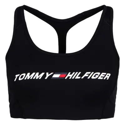 Tommy Hilfiger LIGHT INTENSITY GRAPHIC BRA Női sportmelltartó, fekete, méret