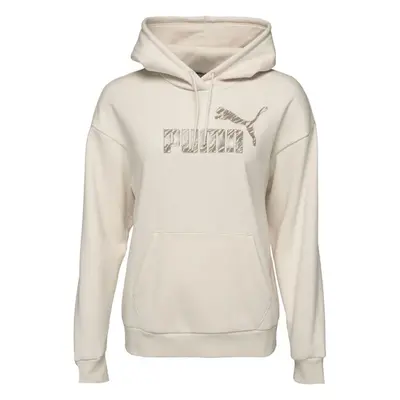 Puma ESSENTIALS+ ANIMAL HOODIE Női kapucnis pulóver, bézs, méret