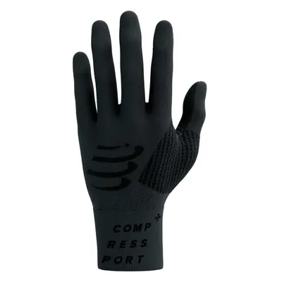 Compressport 3D THERMO GLOVES Kesztyű futáshoz, fekete, méret