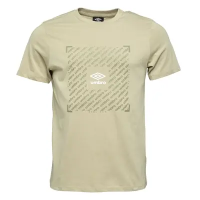 Umbro FTBL BOX GRAPHIC TEE Férfi póló, bézs, méret