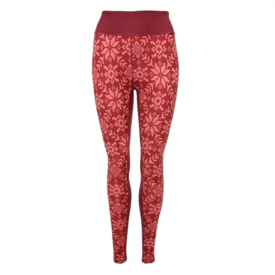 KARI TRAA EDITH PANTS Női merinó leggings, piros, méret